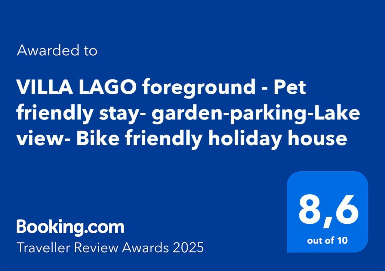 Villa Lago Foreground - Pet Friendly Stay- Garden-Parking-Lake View- Bike Friendly Holiday House Colico Exterior foto